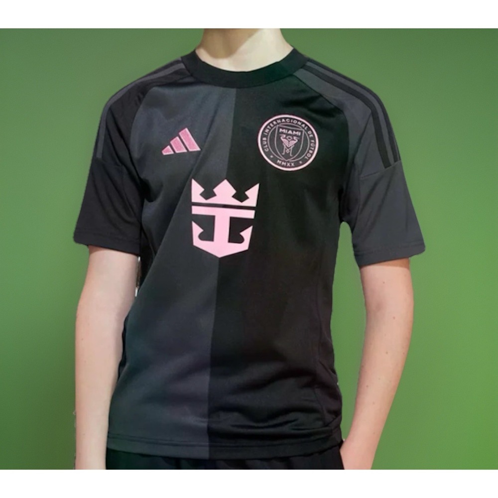 Adidas Inter Miami Lionel Messi‎ Away Soccer Jersey Youth L 25/26 JI6820 NWT